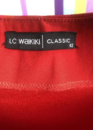 Женская яркая блузка lc waikiki classic 48 г.4 фото