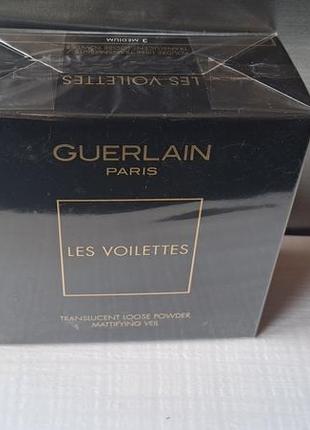 Guerlain les voilettes mattifying translucent loose powder1 фото