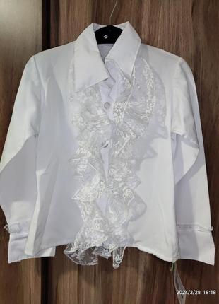 Блузка р.116, 6р. сорочка школа рубашка  нова