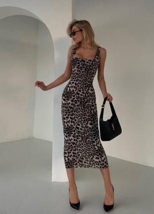 Идеальное леопардовое платье🌹 плаття вечернее платье