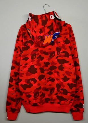 Зіп-худі bape camo red2 фото