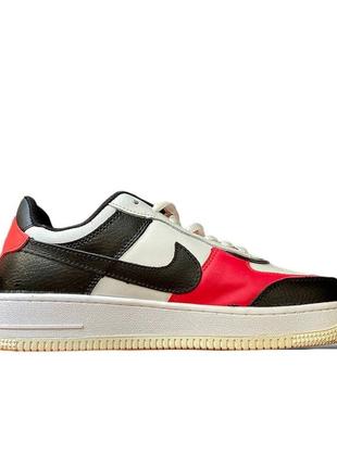 Кроссовки женские nike air force 1 shadow white &amp; black &amp; red
