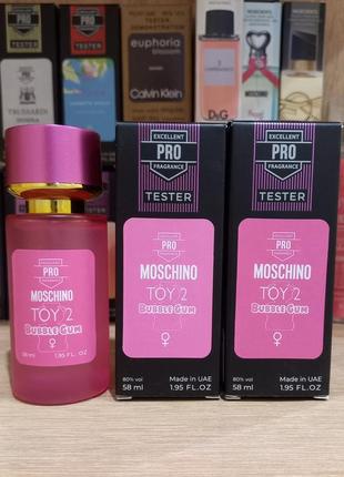 Тестер moschino no toy 2 bubble gum 68 мл t 58 мл