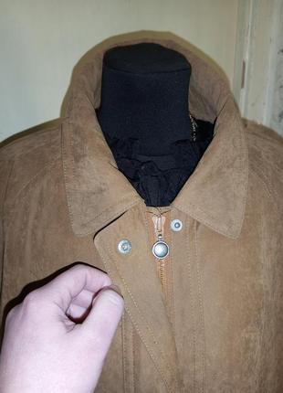 Деми,лёгкое,карамельное пальто-манто-плащ с разрезами,батал,8 фото