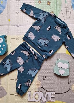 Теплий спортивний костюм f&f 3-6 м весна чоловічок батник светр