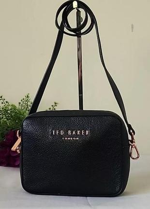 Кожаная сумка кросс боди камера ted baker