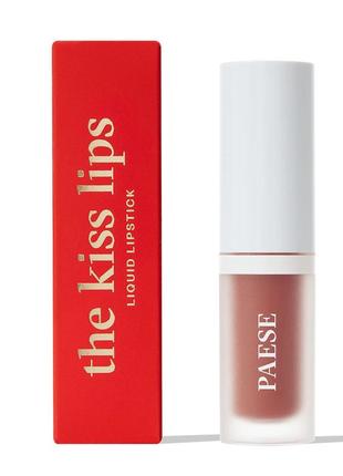 Рідка помада paese the kiss lips матова з вітаміном е