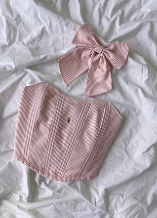 Upcycling upcycle corset ralph lauren корсет ручної роботи у смужку на шнурівці