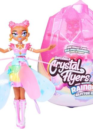 Интерактивная кукла пикси радужная хэтчималс hatchimals pixies crystal flyers rainbow glitter idol