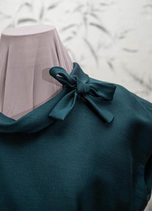 Шерстяное платье изумрудного цвета от cresta couture3 фото
