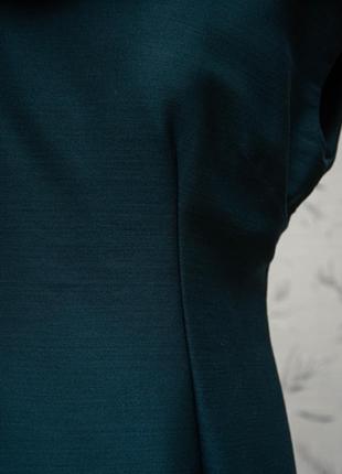 Вовняна сукня смарагдового кольору від cresta couture6 фото