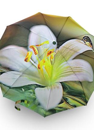 Парасолька жіноча frei regen напівавтомат "капля на квітці" #090852