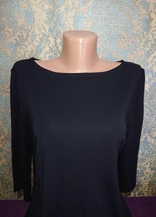 Черная кофта реглан р.42 /44 блузка блуза2 фото