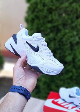 Женские кроссовки nike m2k tekno белые с черным