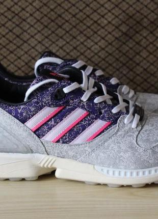 Кросівки adidas zx 8000 vieux lyon purple gray fz4410 оригінал3 фото