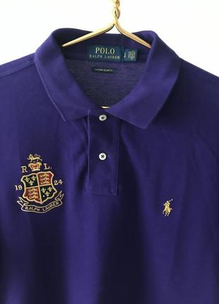 Шикарнаа футболка polo ralph lauren фiолетового кольору, розмір l3 фото