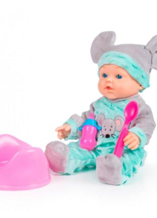 Лялька-пупс "малюк", з аксесуарами pu103 фото
