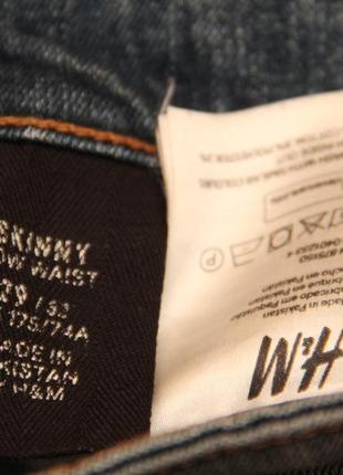 H&m selvedge denim (selvage селвидж) 29, 32 джинсы зауженные10 фото