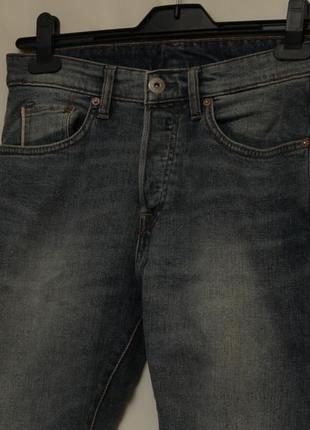 H&m selvedge denim (selvage селвидж) 29, 32 джинсы зауженные3 фото