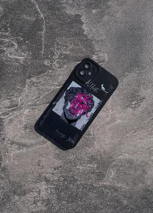 Чохол чорний силіконовий давид (мікеланджело) iphone 11