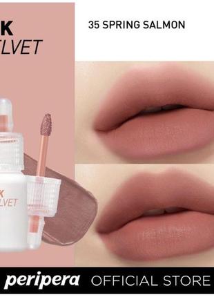 Тинт для губ periperaink the velvet lip tint 35