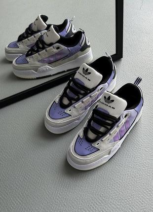 Женские кроссовки adidas adi 2000 white violet8 фото