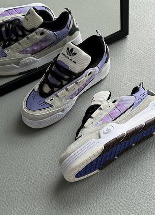 Женские кроссовки adidas adi 2000 white violet1 фото
