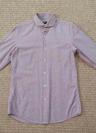 Hugo boss рубашка slim fit оригинал (m)