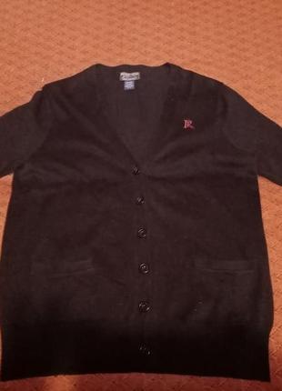 Кофта-поло чорна ralph lauren