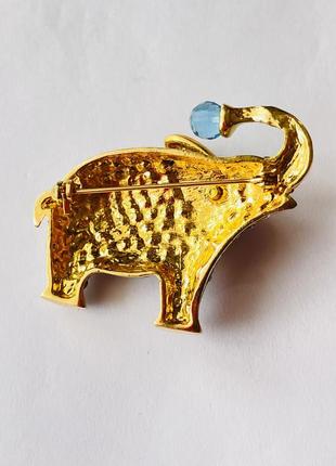 Брошь, американский винтж, слон