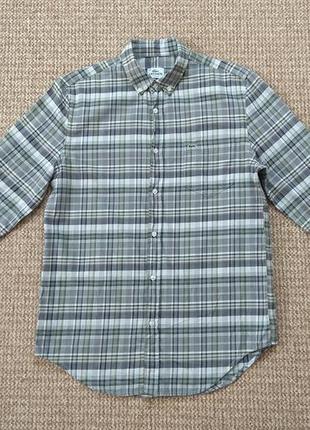 Lacoste ткана сорочка classic fit оригінал (m)