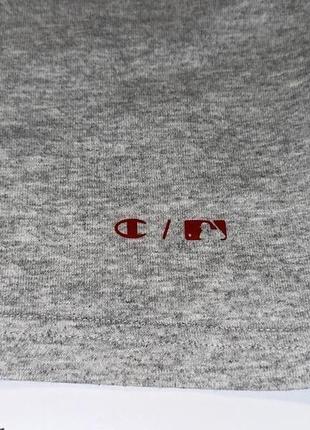 Футболка champion reverse weave boston red sox logo t-shirt in grey8 фото