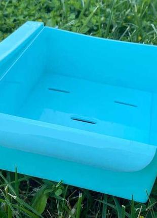 Органайзер-полка для холодильника 15,5*15*6,5 голубая 01249