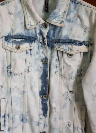 Шикарная белая джинсовая равна куртка influence 9