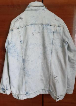 Шикарная белая джинсовая равна куртка influence 10