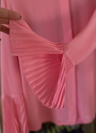 Блузка шифоновая, нежно розового цвета2 фото