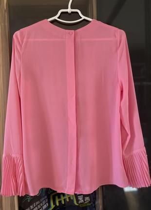 Блузка шифоновая, нежно розового цвета4 фото