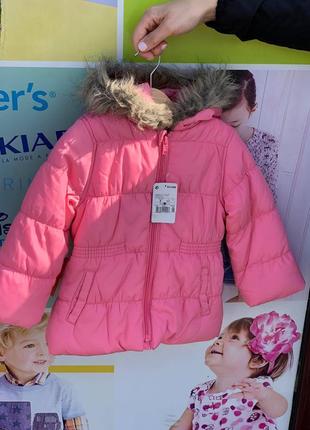Куртка для девочки на флисовой подкладке kiabi