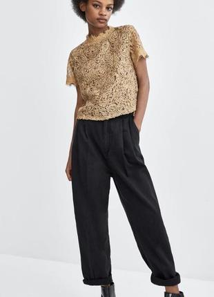 Кружевной топ zara р.s