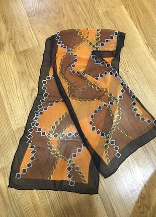 150*35 тончайший шелковый шарф martissima