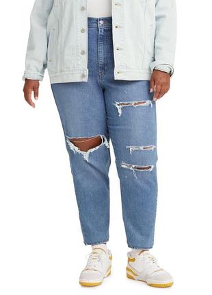 Новые джинсы levi's high-waisted mom jeans1 фото
