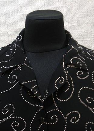 Ошатна шифонова блузка з довгим рукавом великого розміру 16 (xxl)3 фото