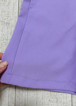 Стильные женские классические шорты в сиреневом цвете в размере 2xl5 фото