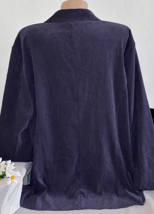 Брендовый пиджак жакет блейзер elvi большой размер этикетка2 фото