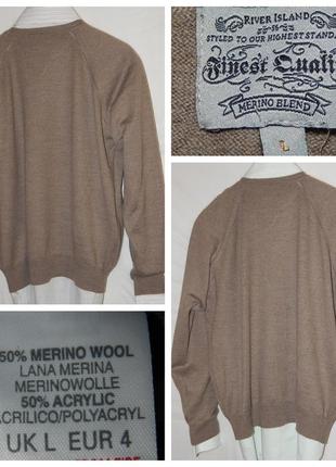 Комплект: пуловер из шерсти мерино river island+2 рубащки4 фото