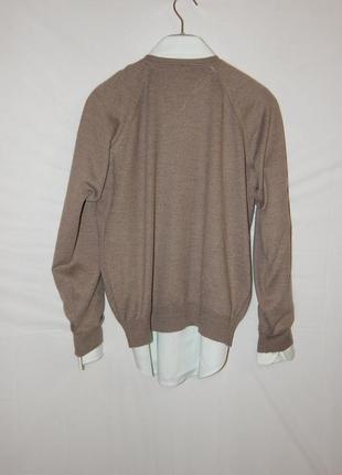 Комплект: пуловер из шерсти мерино river island+2 рубащки8 фото