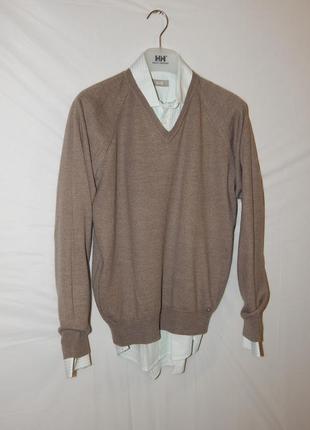 Комплект: пуловер из шерсти мерино river island+2 рубащки10 фото