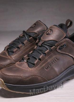 Кросівки чоловічі шкіряні merrell urban nubuck brown8 фото