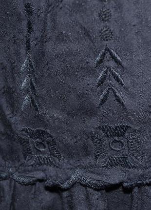 Блузка на резинке открытые плечи модал вышивка marks & spencer3 фото