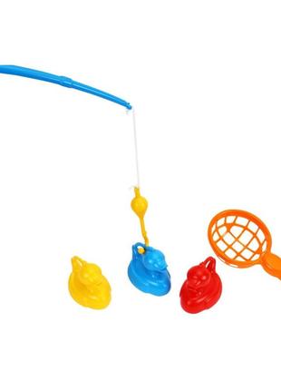 Детский игровой набор "рыбалка" технок 7594txk сачок и три уточки от polinatoys3 фото